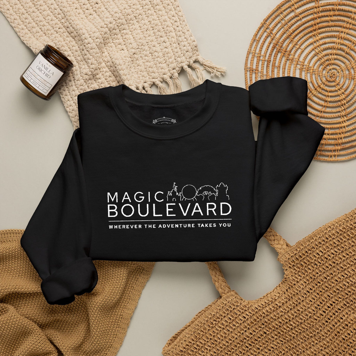 MB Icons Embroidered Sweatshirt - Black/White