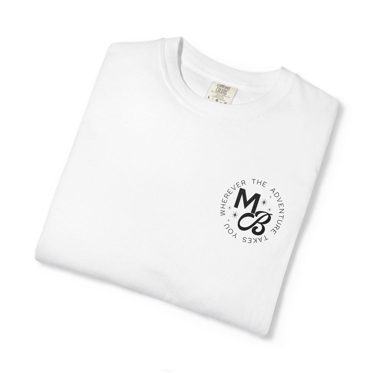 MB Embroidered Tee - White/Black