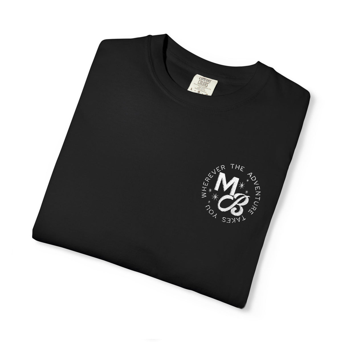 MB Embroidered Tee - Black/White