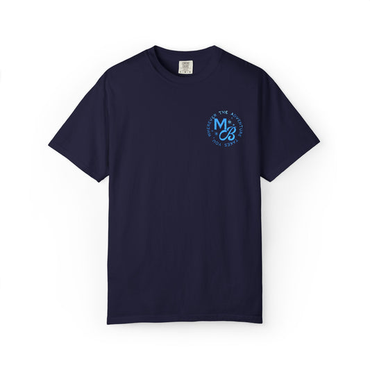 MB Embroidered Tee - Navy/Blue