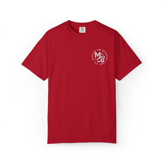 MB Embroidered Tee - Red/White