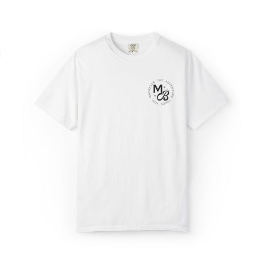 MB Embroidered Tee - White/Black