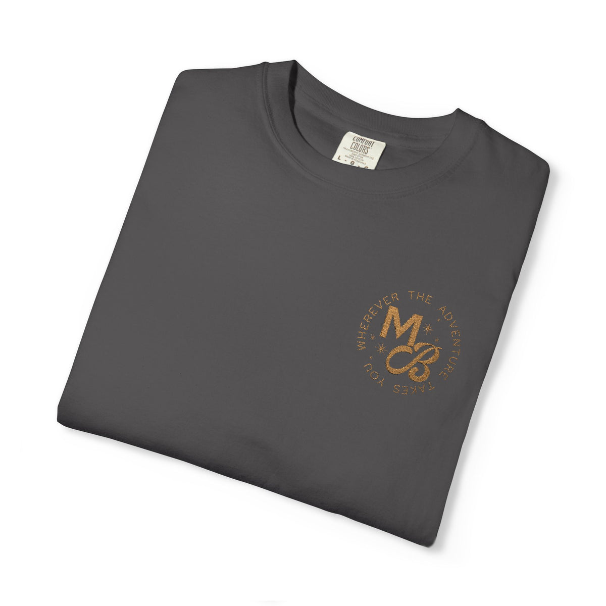 MB Embroidered Tee - Grey/Bronze