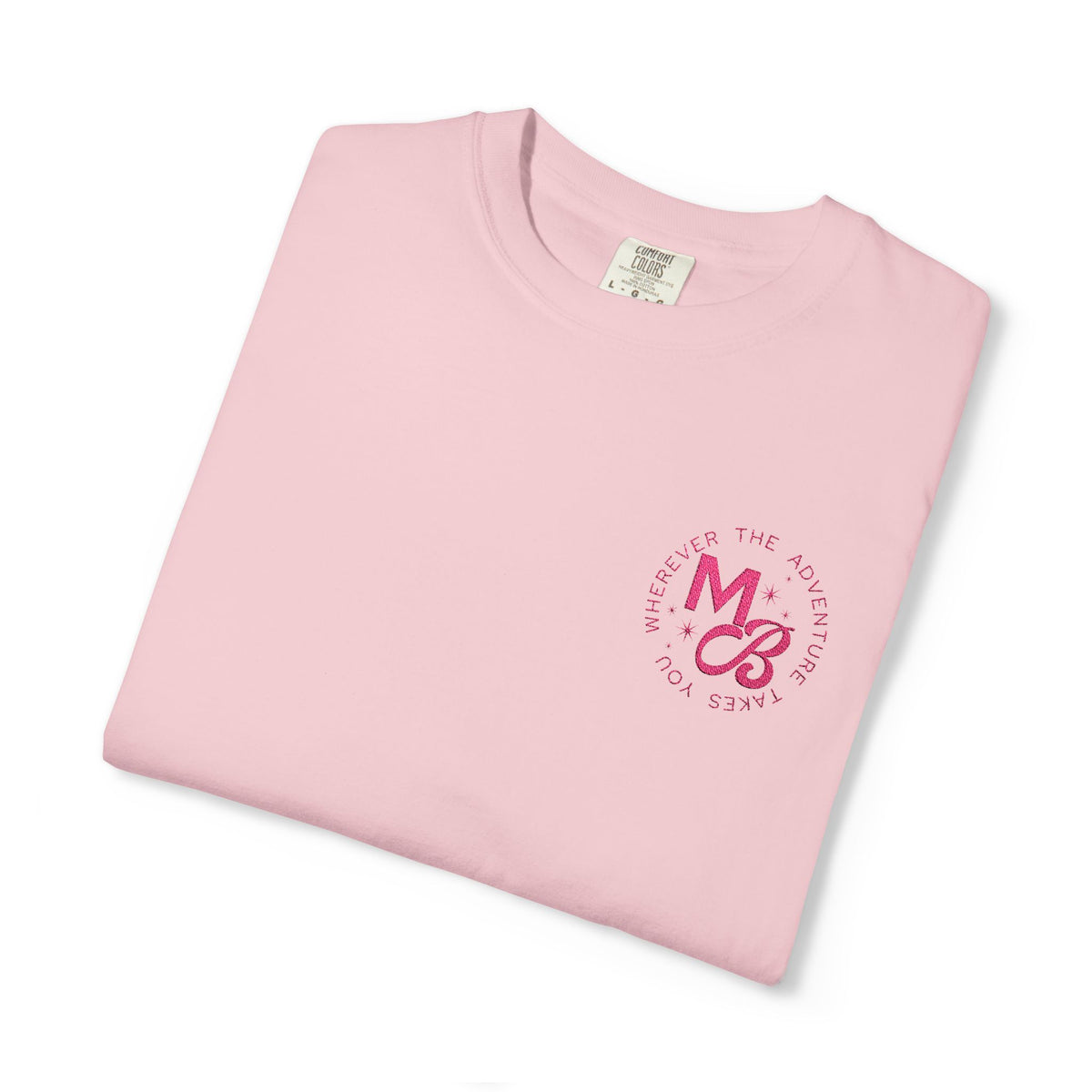 MB Embroidered Tee - Pink/Pink